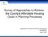 Survey of Approaches to Achieve the County s Affordable Housing Goals in Planning Processes