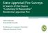 State Appraisal Fee Surveys: In Search of the Elusive Customary & Reasonable Residential Appraisal Fee
