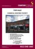 FOR SALE COMMERCIAL INVESTMENT PROPERTY
