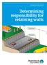 Determining responsibility for retaining walls
