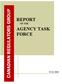 REPORT OF THE AGENCY TASK FORCE