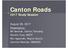 Canton Roads 2017 Study Session