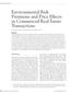 Environmental Risk Premiums and Price Effects in Commercial Real Estate Transactions