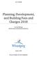 Planning, Development, and Building Fees and Charges 2018