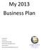 My 2013 Business Plan