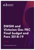 DWGM and Victorian Gas FRC Final budget and Fees June Australian Energy Market Operator Limited