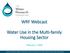 WRF Webcast. Water Use in the Multi-family Housing Sector