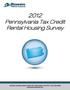 Pennsylvania Tax Credit Rental Housing Survey