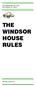 370 Westchester Ave. Corp. Port Chester, NY THE WINDSOR HOUSE RULES