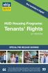 HUD Housing Programs: Tenants Rights SPECIAL PRE-RELEASE SAVINGS!