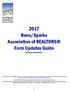 2017 Reno/Sparks Association of REALTORS Form Updates Guide (Published January 2017)