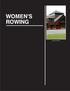 WOMEN'S ROWING. Glendening Boathouse