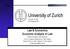 University of Zurich Faculty of Law Fall Semester 2012