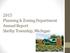 2015 Planning & Zoning Department Annual Report Shelby Township, Michigan