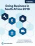 Doing Business in South Africa 2018