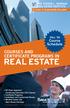 REAL ESTATE COURSES AND CERTIFICATE PROGRAMS IN THE STEVEN L. NEWMAN REAL ESTATE INSTITUTE. FALL 09 Course Schedule