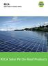 RECA Solar PV On-Roof Products