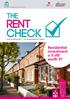RENT CHECK. The. Residential Investment; is it still worth it? Issue 8: Spring covering England & Wales. In association with the NLA