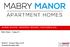 MABRY MANOR - PROPERTY REPORT NOVEMBER Mabry Manor Tampa, FL