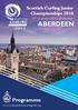 Scottish Curling Junior Championships January 2016, Curl Aberdeen ABERDEEN. Programme.