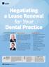 Negotiating a Lease Renewal for Your Dental Practice