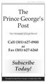 The Prince George s Post