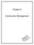 Chapter 6. Construction Management