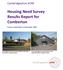 Housing Need Survey Results Report for Comberton