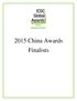 2015 China Awards Finalists
