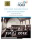 RACI South Australian Branch Gala Centenary Dinner. Saturday 20th May 2017 Adelaide Pavilion, Veale Gardens
