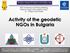 PCC Conference and Plenary Meeting Data as a basis of the digital society March 2018, Sofia. Activity of the geodetic NGOs in Bulgaria