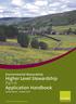 Environmental Stewardship Higher Level Stewardship Part A Application Handbook Second Edition October 2008