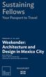Weekender: Architecture and Design in Mexico City PASSPORT