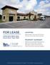FOR LEASE LOCATION PROPERTY SUMMARY. VISTA 620 Office Park Round Rock, Texas 78681