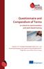 Questionnaire and Compendium of Terms on school-to-work transition and work-based training