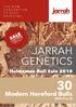 JARRAH GENETICS. Modern Hereford Bulls SALE. Helmsman Bull Sale (90% P or S) THE NEW GENERATION OF BEEF BREEDING