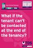 What if the tenant can t be contacted at the end of the tenancy?