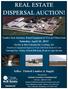 REAL ESTATE DISPERSAL AUCTION!