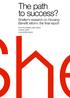 The path to success? Shelter s research on Housing Benefit reform: the final report. From the Shelter policy library October