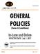 GENERAL POLICIES. In-Lane and Online. (Terms & Conditions) EFFECTIVE DATE: July 1, Standards