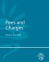Fees and Charges As at 1 July 2018