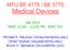 MTU BE 4775 / BE 5775 Medical Devices