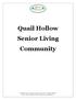 Quail Hollow Senior Living Community