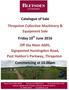 Catalogue of Sale Thrapston Collective Machinery & Equipment Sale Friday 10th June 2016