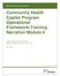 Ministry of Health and Long Term Care Community Health Capital Program Operational Framework-Training Narration Module 4