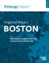 Q Report. REgional Impact: BOSTON. Real estate insights from top investment professionals SPONSORED BY Privcap LLC