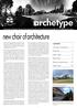 archetype new.chair.of.architecture University of Sydney Alumni Association/Faculty of Architecture Newsletter launch issue contents