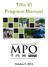 Title VI Program Manual MPO. Lawrence - Douglas County. Metropolitan Planning Organization