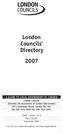 London Councils' Directory 2007