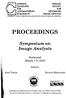 SWEDISH SOCIETY FOR AUTOMATED IMAGE ANALYSIS MEMBER OF THE INTERNATIONAL ASSOCIATION FOR PATTERN RECOGNITION PROCEEDINGS. Symposium on Image Analysis